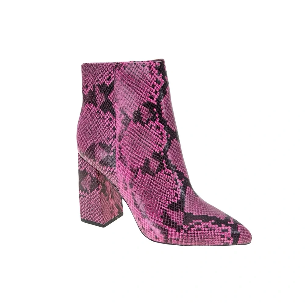BCBG Briel Snake Print Ankle Boots (Size: 9) - Picture 8 of 9